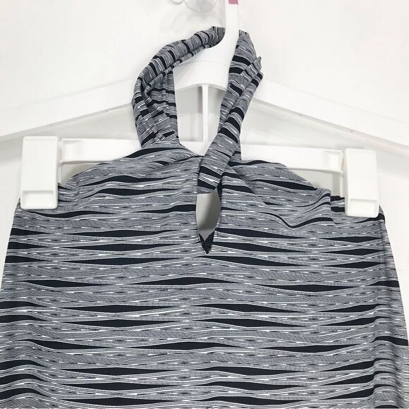 Athleta KIKI Black Gray Halter Athleisure Swim Dress - Picture 9 of 12